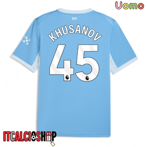 Manchester City Abdukodir Khusanov #45 Prima Maglia 2026-27 Manica Corta